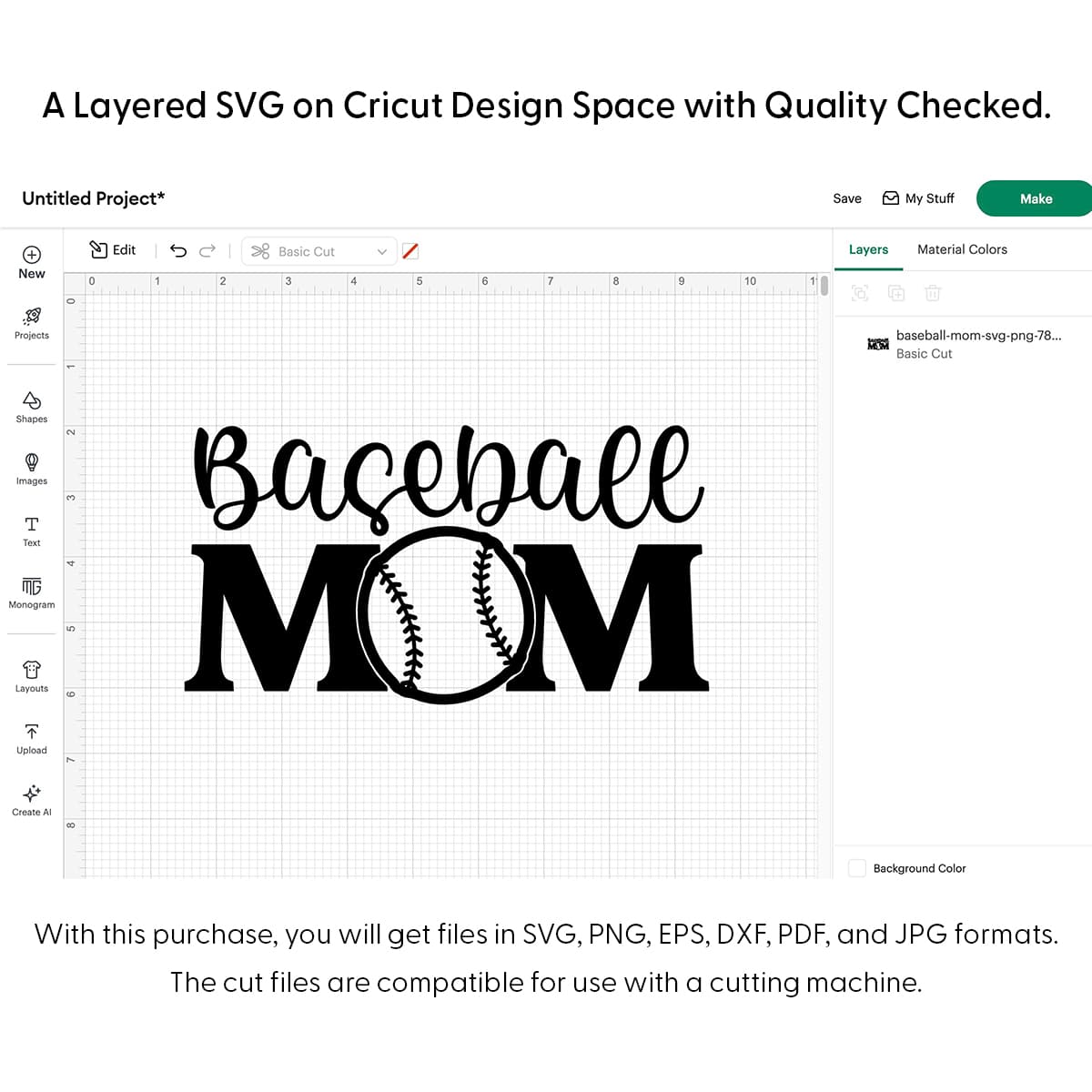 Baseball Mom Svg Png 7854 Cricut