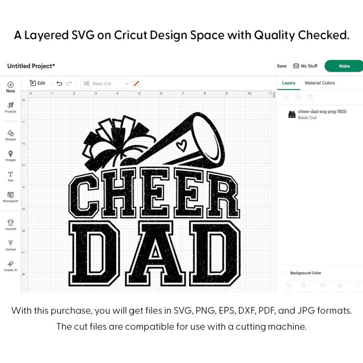 Cheer Dad Svg Png 7825 Cricut