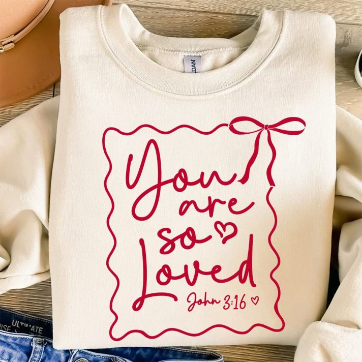 Coquette Bow You Are So Loved Svg Png 7769 A