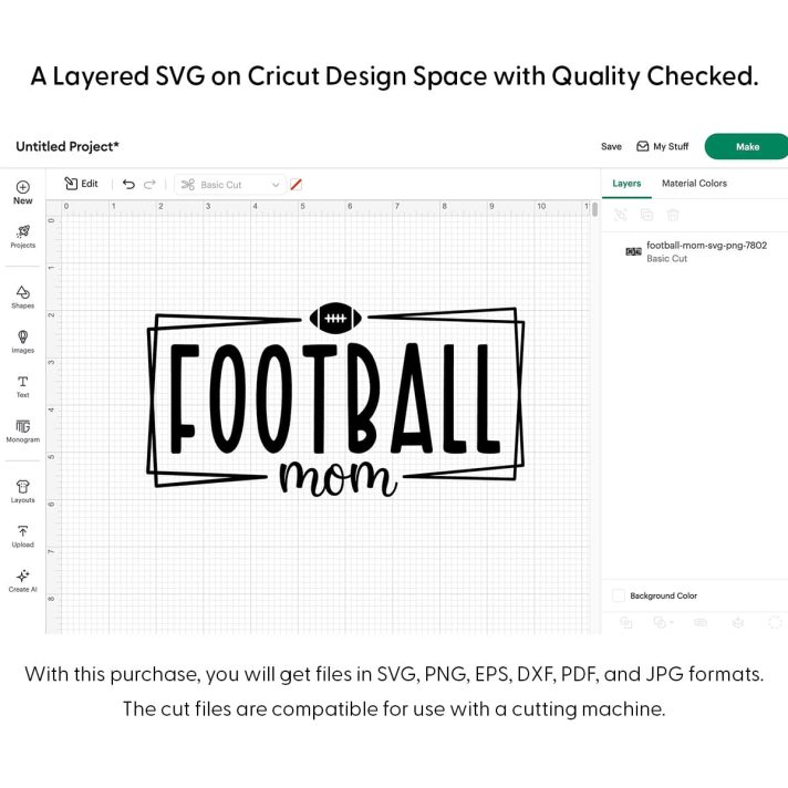 Football Mom Svg Png 7802 Cricut