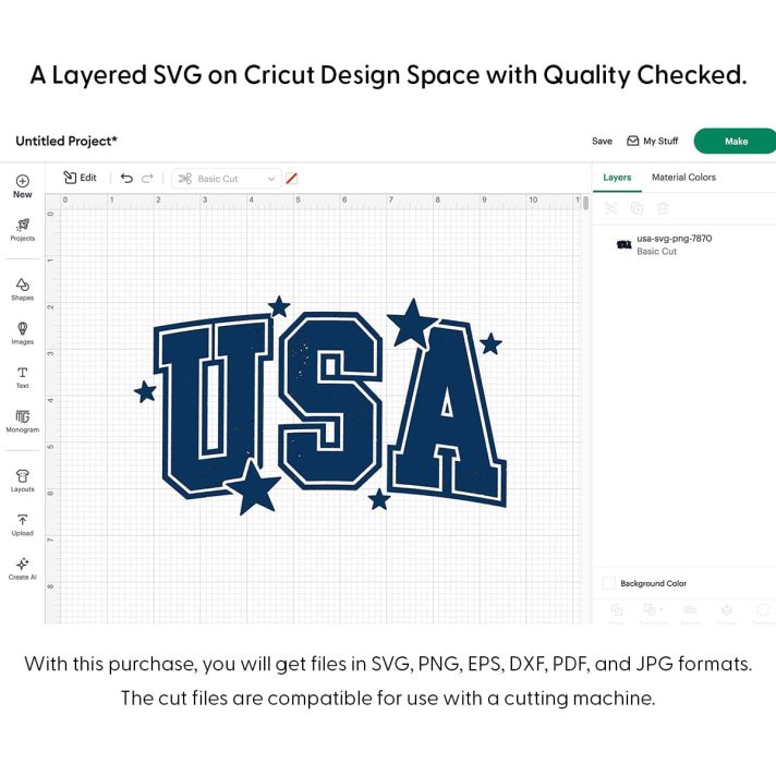 Usa Svg Png 7870 Cricut