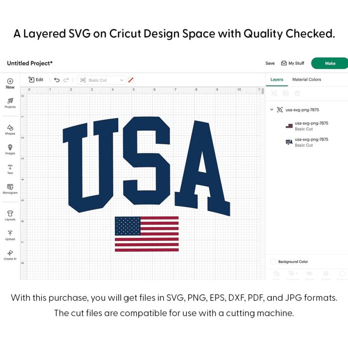 Usa Svg Png 7875 Cricut