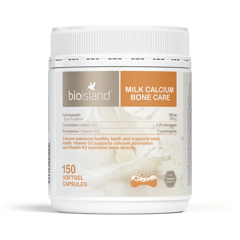 Bio Island 成人乳鈣及維他命D3 K2 150粒完整產品包裝正面