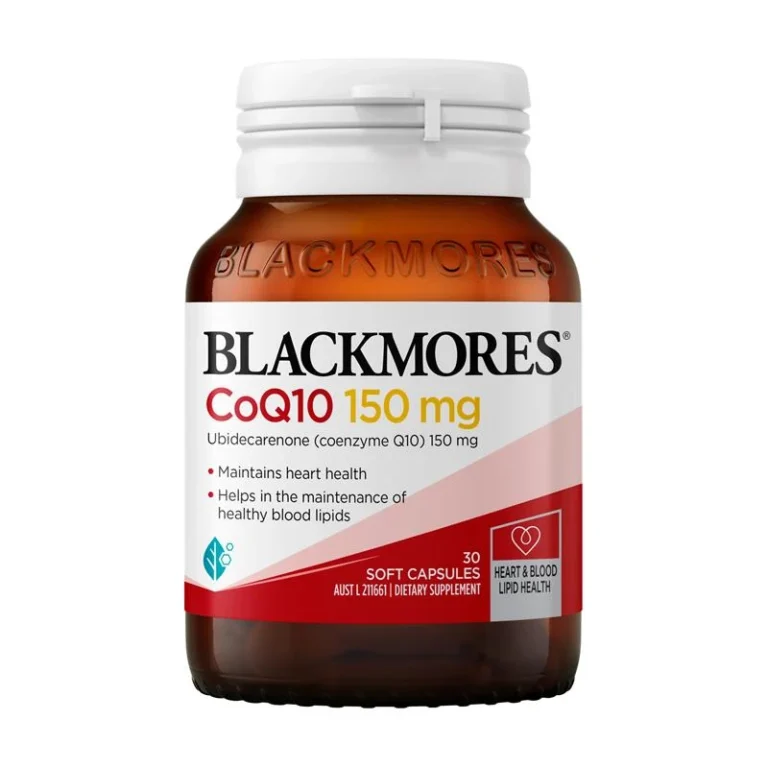Blackmores 澳佳寶 CoQ10 輔酶Q10 150毫克30粒膠囊完整產品包裝正面