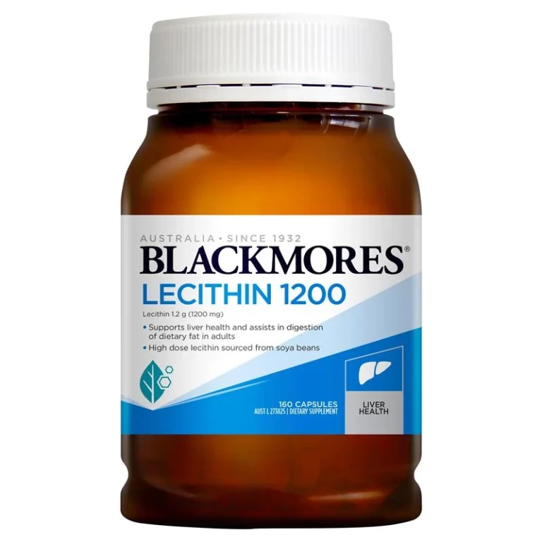 Blackmores 澳佳寶卵磷脂1200毫克160粒完整產品包裝正面