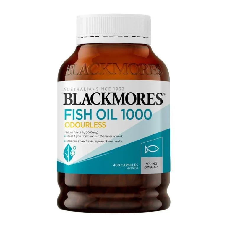 Blackmores澳佳寶無腥味魚油1000毫克400粒膠囊完整產品包裝正面