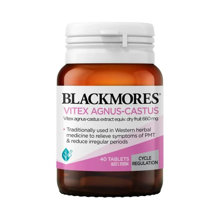 Blackmores 澳佳寶 Vitex Agnus-Castus 聖潔莓40片完整產品包裝正面