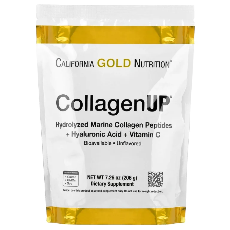 California Gold Nutrition CollagenUP 海洋膠原蛋白粉206克完整產品包裝正面
