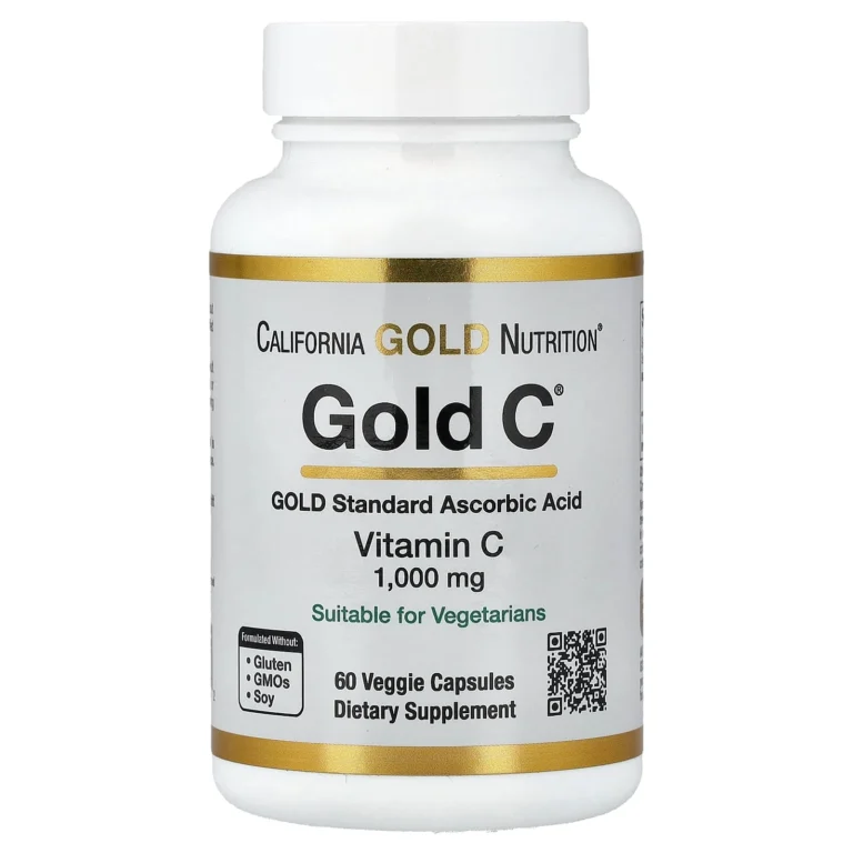 California Gold Nutrition Gold C 維他命C 1000毫克60粒素食膠囊完整產品包裝正面