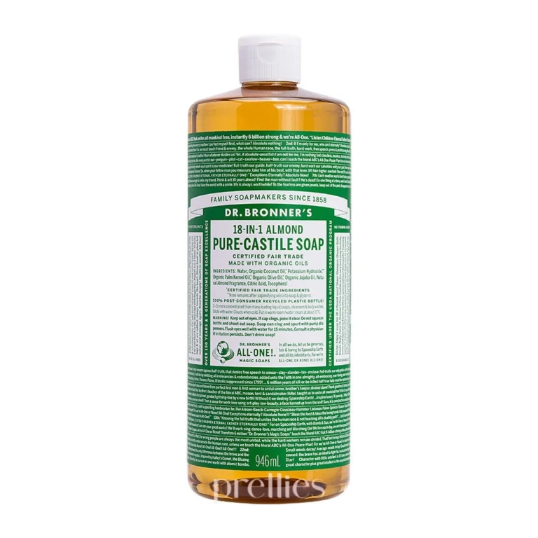 Dr. Bronner’s 杏仁 Pure-Castile 多用途皂液 946ml 完整包裝正面