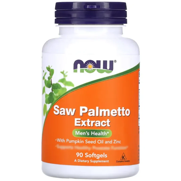NOW Foods 鋸棕櫚萃取複方90粒軟膠囊完整產品包裝正面