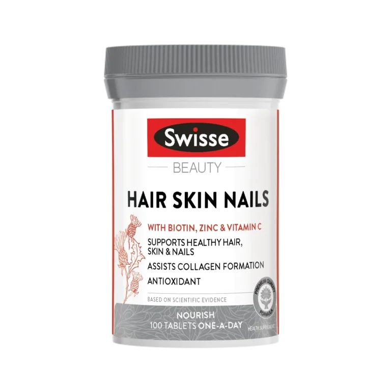 Swisse Beauty頭髮、皮膚及指甲100片完整產品包裝正面