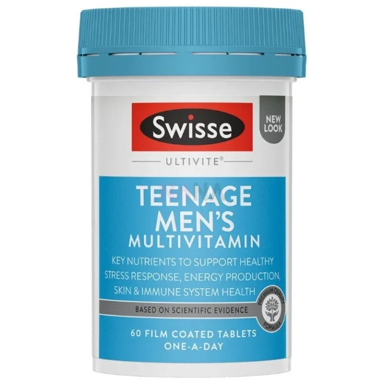 Swisse Ultivite青少年男士多元維他命60片完整產品包裝正面