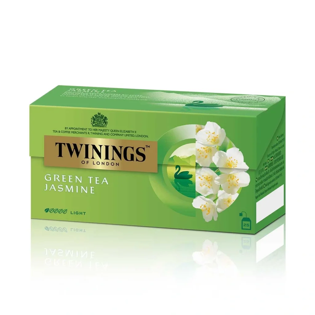 Twinings 唐寧茉莉綠茶25袋完整茶盒另一角度