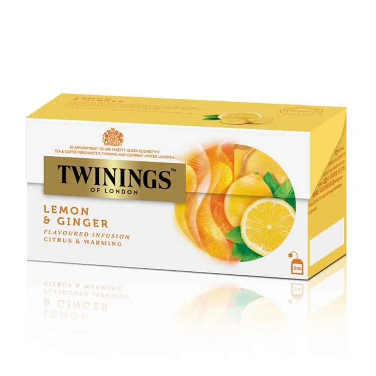 Twinings 唐寧檸檬薑花草茶25袋37.5g 完整香港版包裝正面