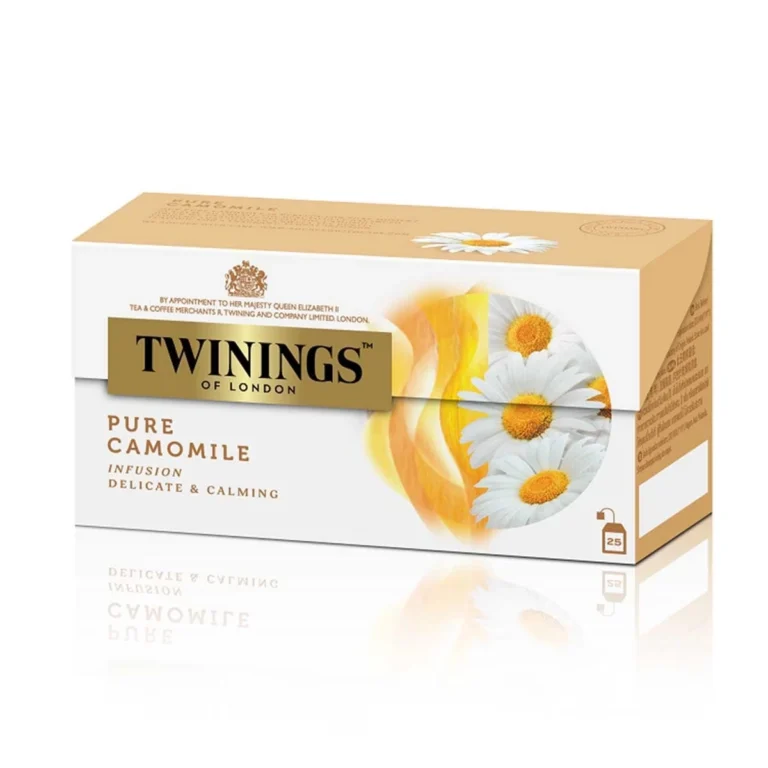 Twinings 唐寧純洋甘菊花草茶25袋25g 香港版完整茶盒正面