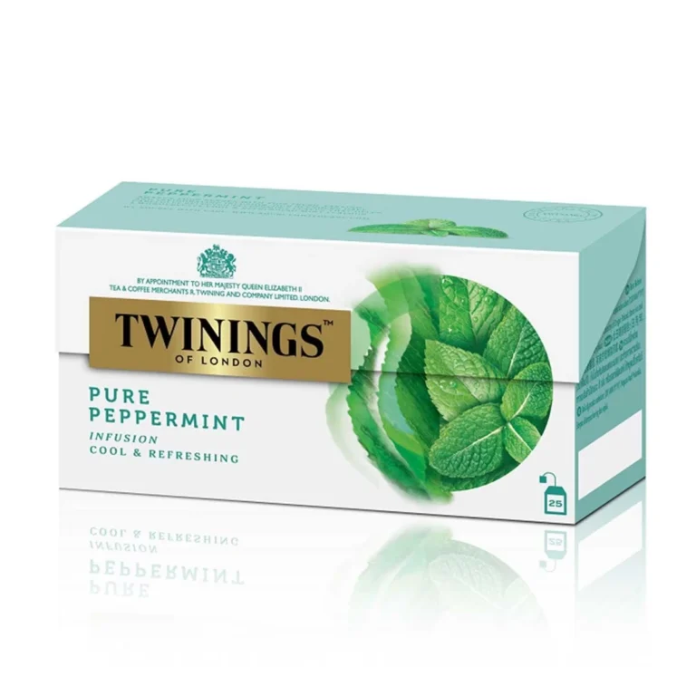 Twinings 唐寧純薄荷花草茶25袋50g 香港版完整茶盒正面